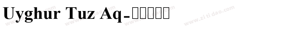 Uyghur Tuz Aq字体转换